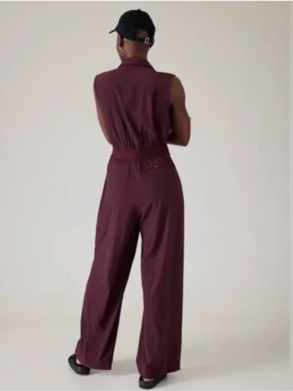 Athleta Brooklyn Heights Wide Leg Jumpsuit Size 4 - Picture 5 of 7